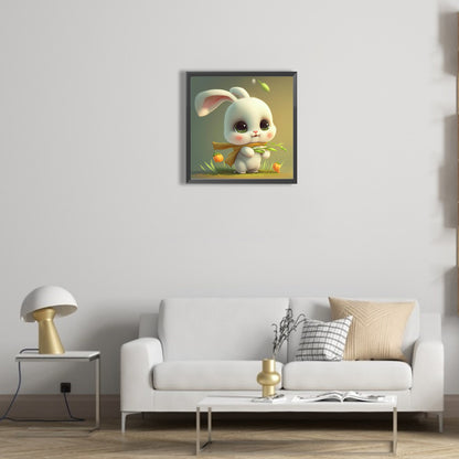 Soft Bunny - Full Round Drill Diamond Painting 30*30CM