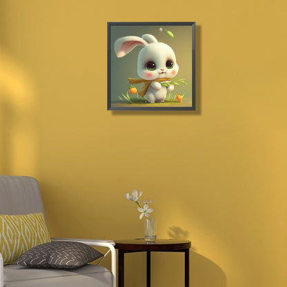 Soft Bunny - Full Round Drill Diamond Painting 30*30CM