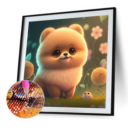 Soft Puppy - Full Round Drill Diamond Painting 30*30CM
