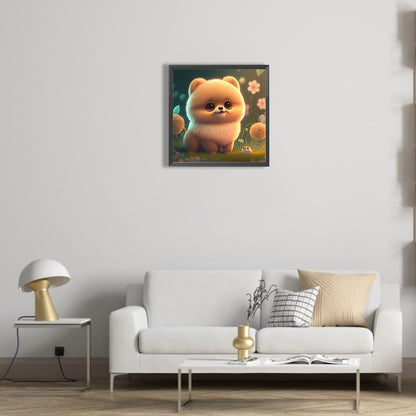 Soft Puppy - Full Round Drill Diamond Painting 30*30CM