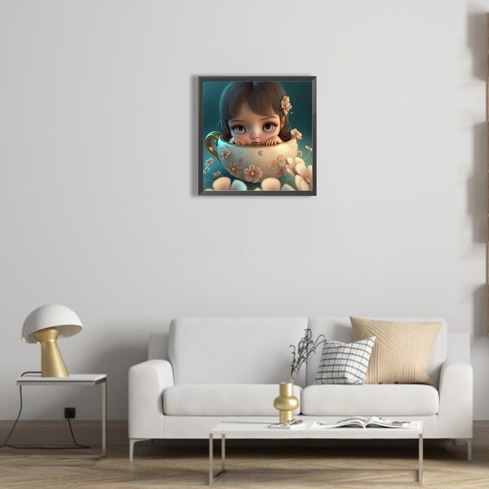 Big Eyes Baby - Full Round Drill Diamond Painting 30*30CM