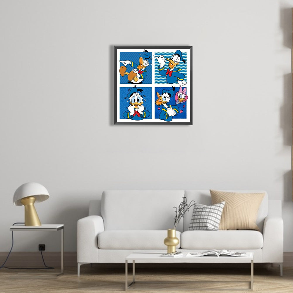 Donald Duck - Full Round Drill Diamond Painting 40*40CM