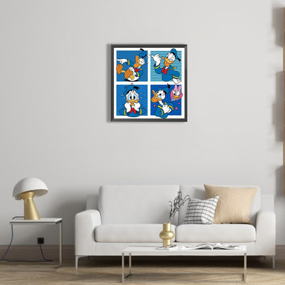 Donald Duck - Full Round Drill Diamond Painting 40*40CM