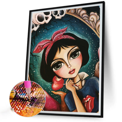 Snow White And Apple 30*40Ccm(canvas) full round drill diamond painting