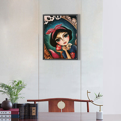 Snow White And Apple 30*40Ccm(canvas) full round drill diamond painting