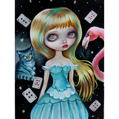 Sad Alice 30*40Ccm(canvas) full round drill diamond painting