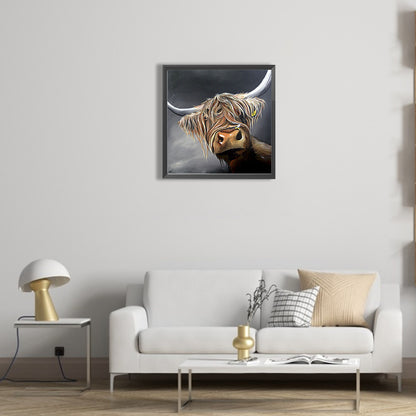 Highland Yak 40*40Ccm(canvas) full round drill diamond painting