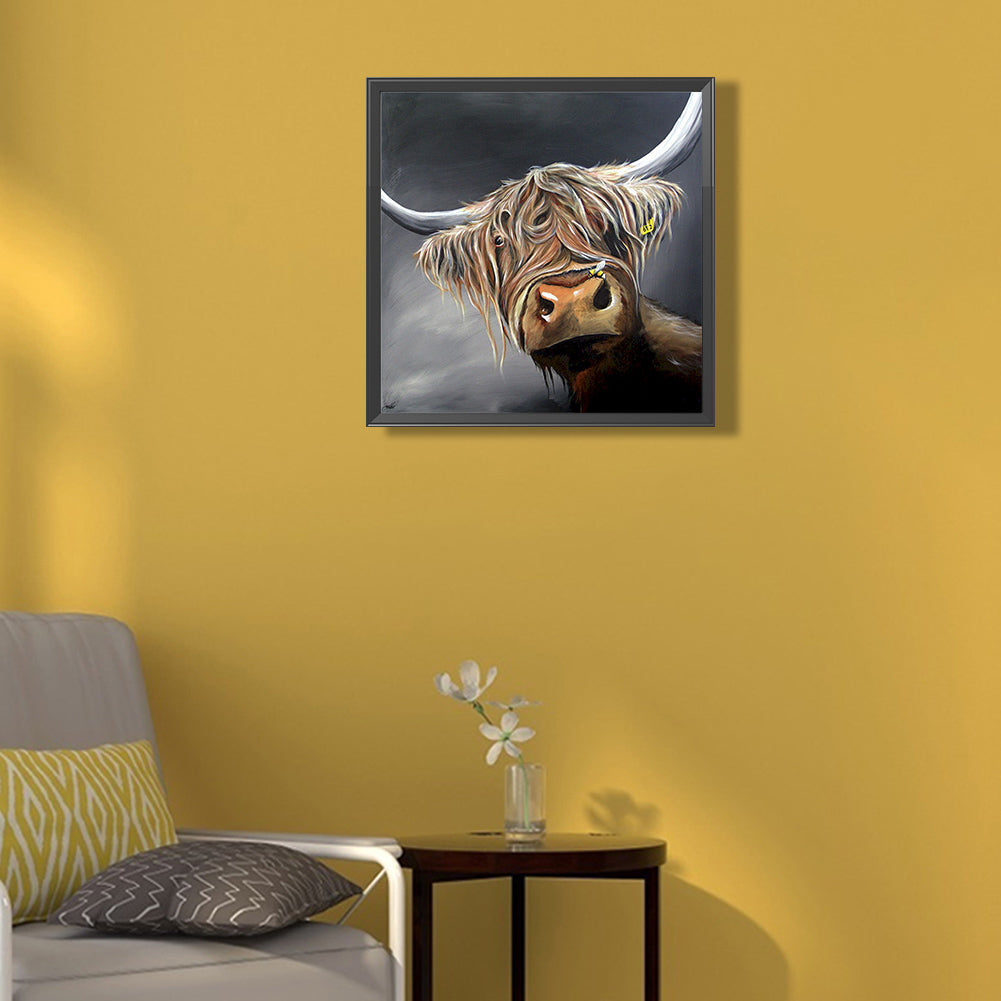 Highland Yak 40*40Ccm(canvas) full round drill diamond painting