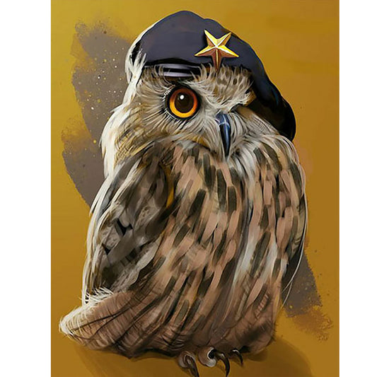 Owl 30*40Ccm(canvas) full round drill diamond painting