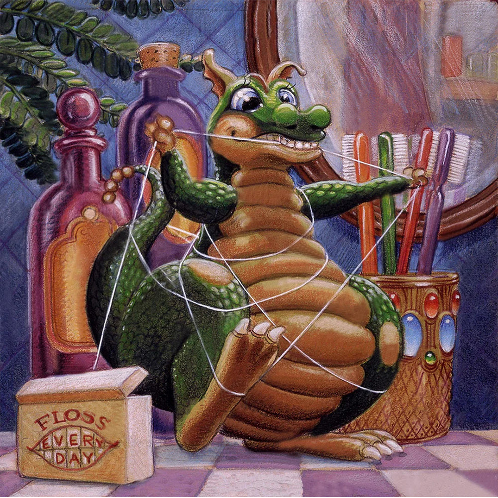 Dragon Man - Full Square Drill Diamond Painting 30*30CM