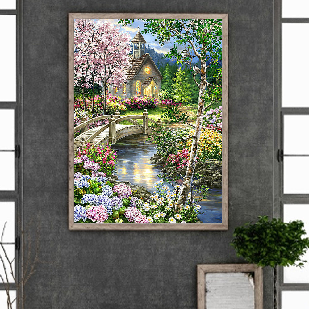 Xiaoqiao Liushui People 45*60Ccm(canvas) full round drill diamond painting
