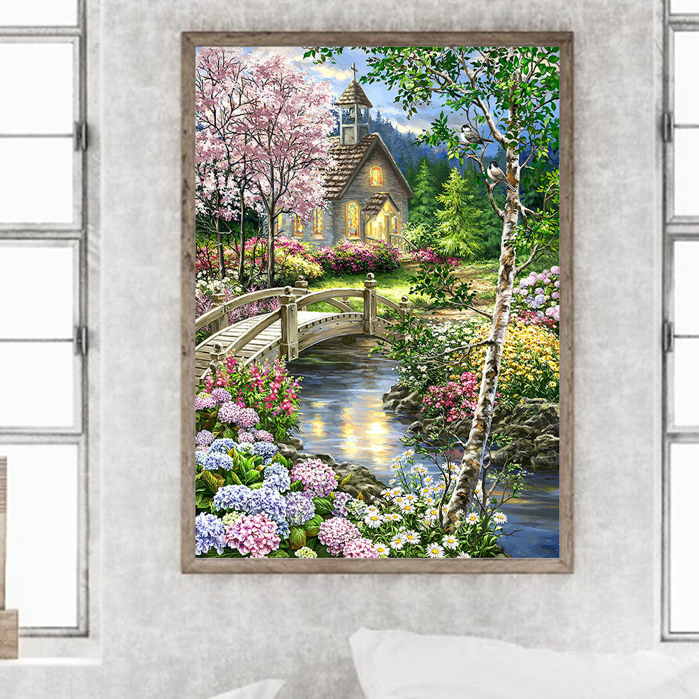 Xiaoqiao Liushui People 45*60Ccm(canvas) full round drill diamond painting