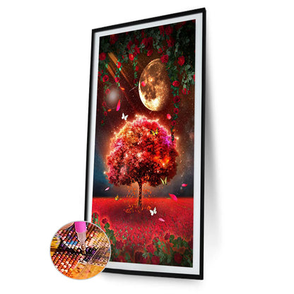 Moonlight Meteor Butterfly Mangrove 40*70Ccm(canvas) full round drill diamond painting