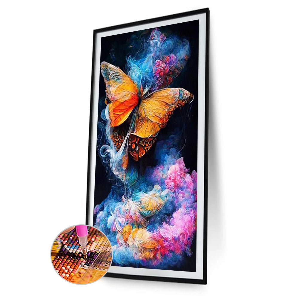 Colorful Mist Butterfly - Full Square Drill Diamond Painting 40*70CM