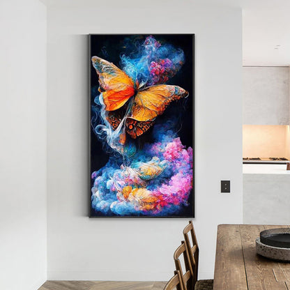 Colorful Mist Butterfly - Full Square Drill Diamond Painting 40*70CM