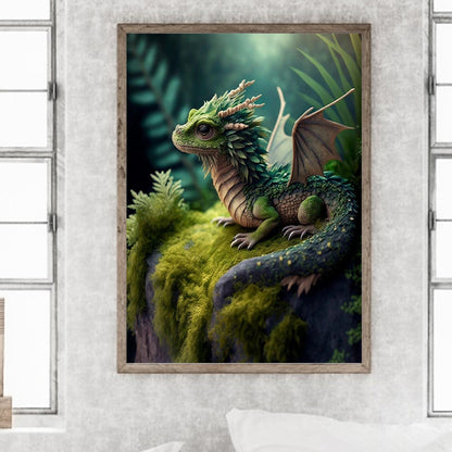 Pterosaur 30*40Ccm(canvas) full round drill diamond painting