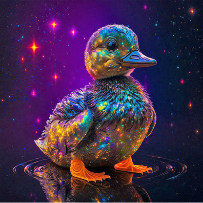 Colorful Duckling 30*30Ccm(canvas) full round drill diamond painting