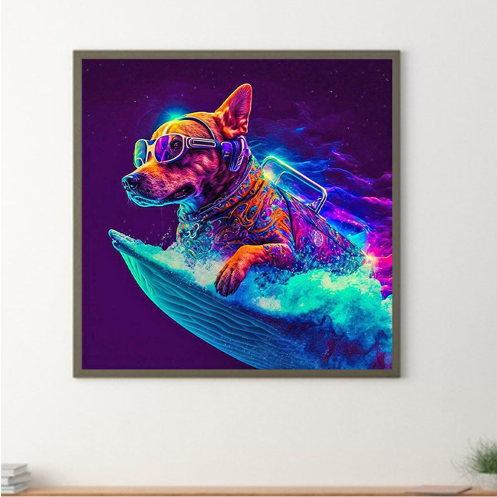 Cool Dog 30*30Ccm(canvas) full round drill diamond painting