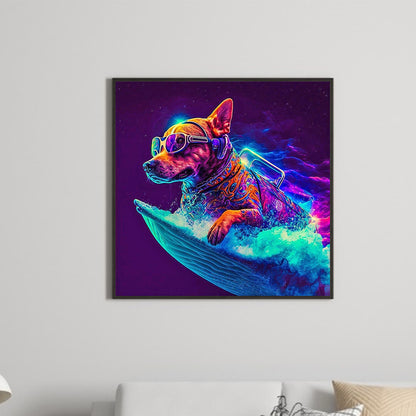 Cool Dog 30*30Ccm(canvas) full round drill diamond painting