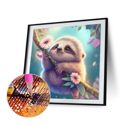 Happy Little Sloth 30*30Ccm(canvas) full round drill diamond painting