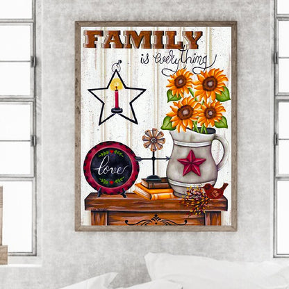 Sunflower Flower 50*60Ccm(canvas) full round drill diamond painting