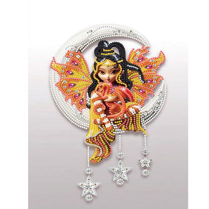 Moon Girl - Special Shaped Drill Diamond Painting 30*40CM