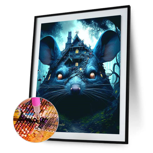 Animal Haunted House - Rat - Full Square Drill Diamond Painting 30*40CM