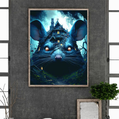 Animal Haunted House - Rat - Full Square Drill Diamond Painting 30*40CM