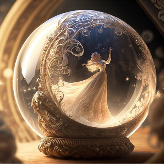 Crystal Ball Princess - Full Square Drill Diamond Painting 40*40CM