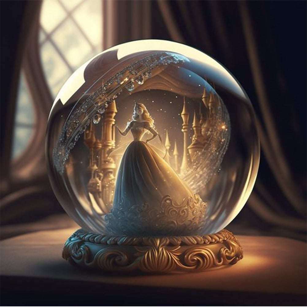 Crystal Ball Princess - Full Square Drill Diamond Painting 40*40CM