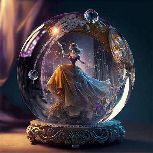 Crystal Ball Princess - Full Square Drill Diamond Painting 40*40CM
