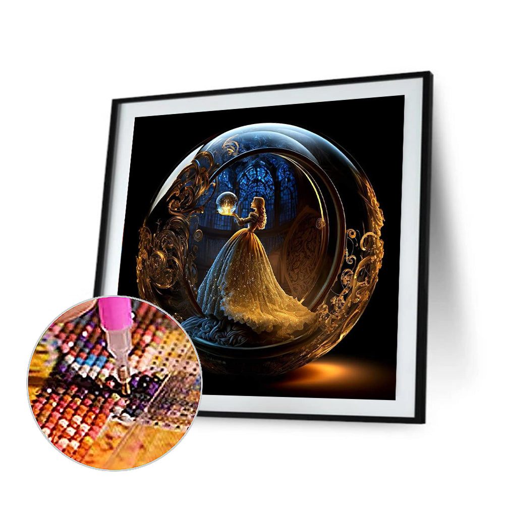 Crystal Ball Princess - Full Square Drill Diamond Painting 40*40CM
