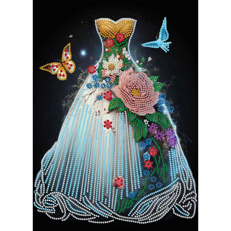 Dream Wedding Dress - Special Shaped Drill Diamond Painting 30*40CM