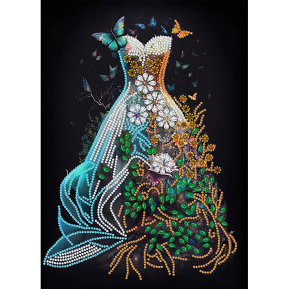 Dream Wedding Dress - Special Shaped Drill Diamond Painting 30*40CM