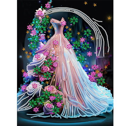 Dream Wedding Dress - Special Shaped Drill Diamond Painting 30*40CM