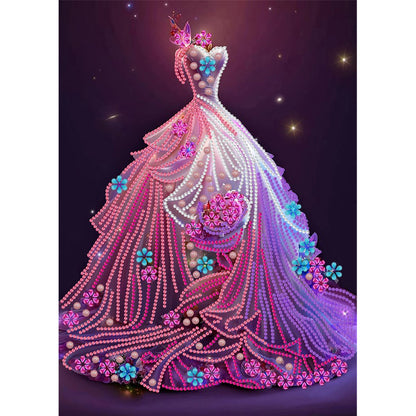 Dream Wedding Dress - Special Shaped Drill Diamond Painting 30*40CM