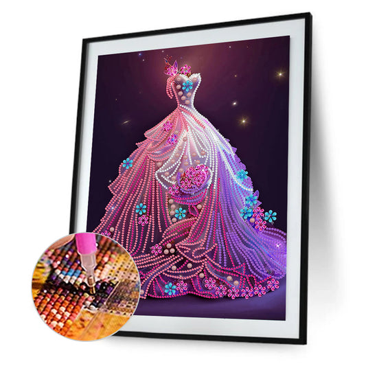 Dream Wedding Dress - Special Shaped Drill Diamond Painting 30*40CM