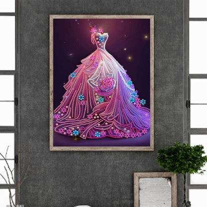 Dream Wedding Dress - Special Shaped Drill Diamond Painting 30*40CM