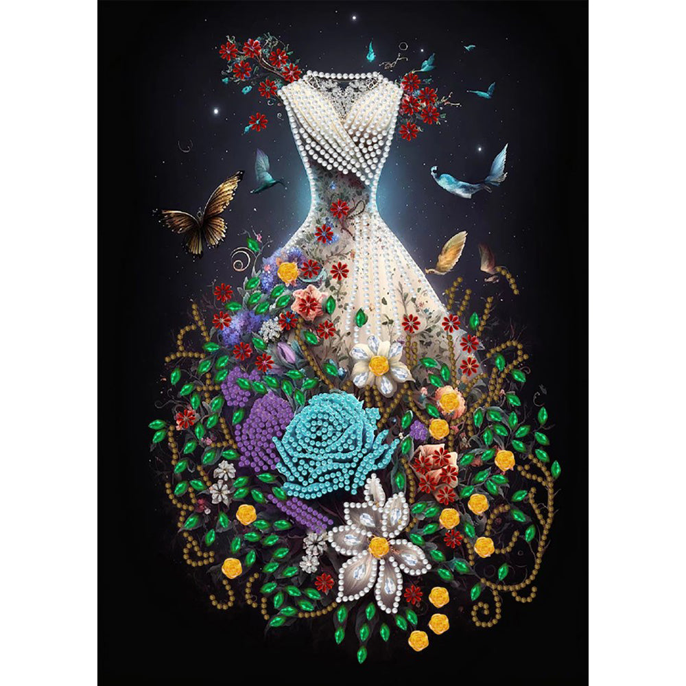 Dream Wedding Dress - Special Shaped Drill Diamond Painting 30*40CM