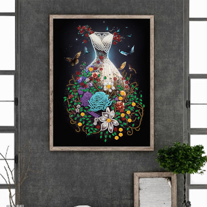 Dream Wedding Dress - Special Shaped Drill Diamond Painting 30*40CM