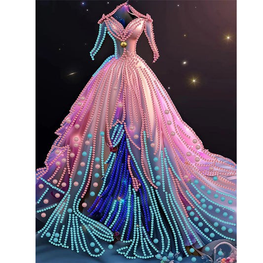 Dream Wedding Dress - Special Shaped Drill Diamond Painting 30*40CM