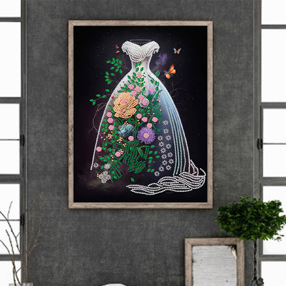 Dream Wedding Dress - Special Shaped Drill Diamond Painting 30*40CM