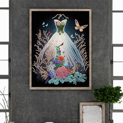 Dream Wedding Dress - Special Shaped Drill Diamond Painting 30*40CM