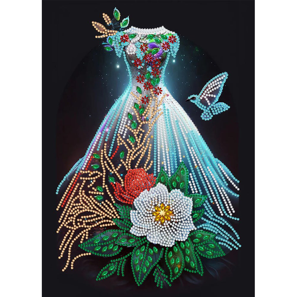 Dream Wedding Dress - Special Shaped Drill Diamond Painting 30*40CM