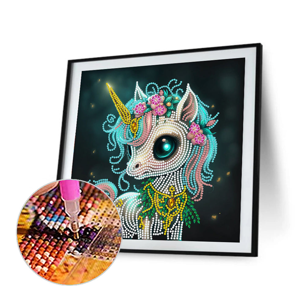 Unicorn - Special Shaped Drill Diamond Painting 30*30CM