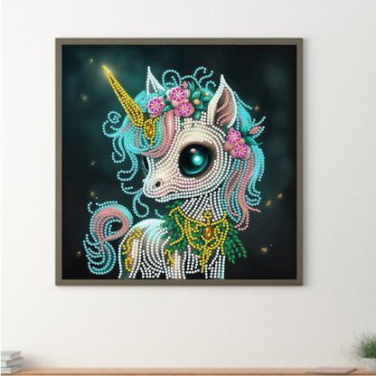 Unicorn - Special Shaped Drill Diamond Painting 30*30CM