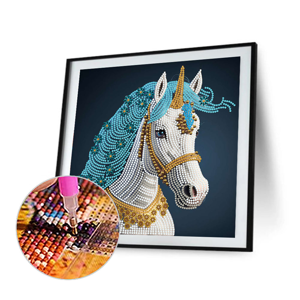 Unicorn - Special Shaped Drill Diamond Painting 30*30CM