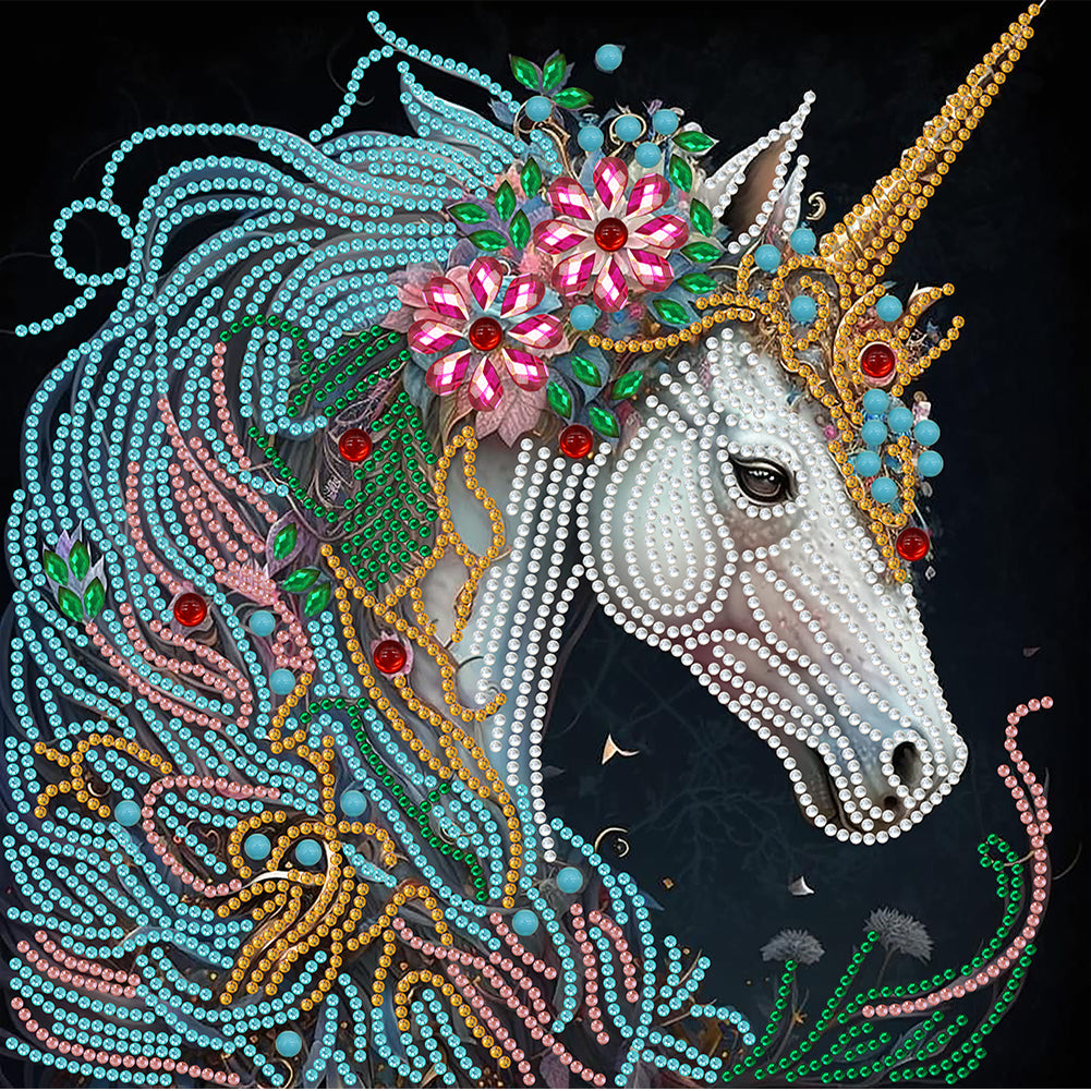 Unicorn - Special Shaped Drill Diamond Painting 30*30CM