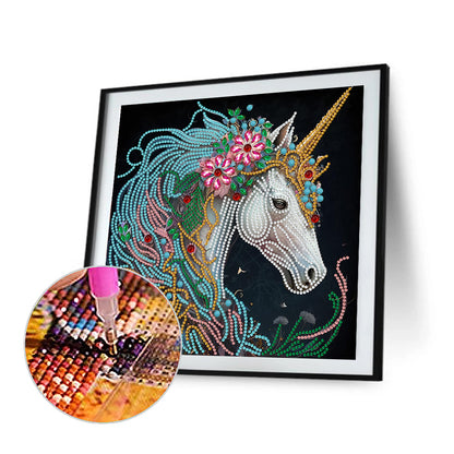 Unicorn - Special Shaped Drill Diamond Painting 30*30CM