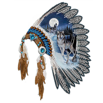 Indian Style Headgear - Special Shaped Drill Diamond Painting 30*40CM